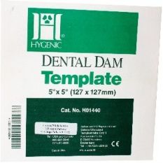 Sablon diga Dental Dam Template