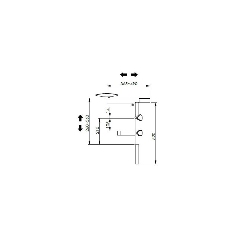 Sistem brate scaun microscop 2D