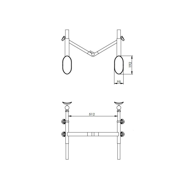 Sistem brate scaun microscop 2D