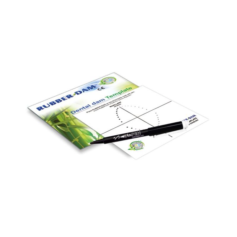 Sablon folii diga Rubber Dam Template