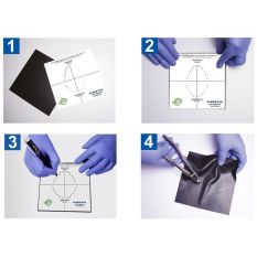 Sablon folii diga Rubber Dam Template