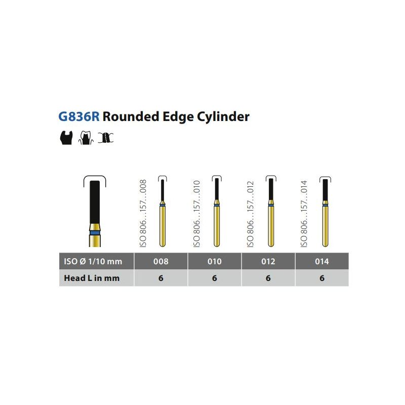 Freza diamantata Diatech G836R