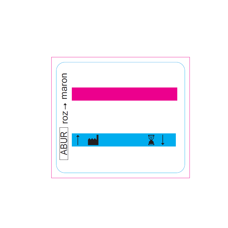 Etichete dublu adezive sterilizare abur rola 500 buc