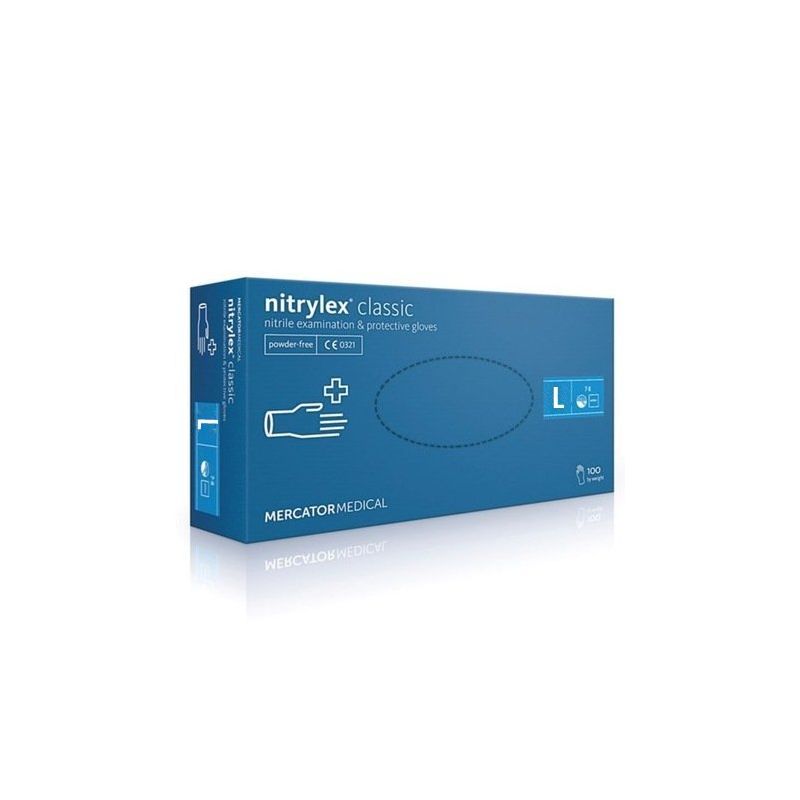 Manusi examinare Nitril Nitrilex Albastre