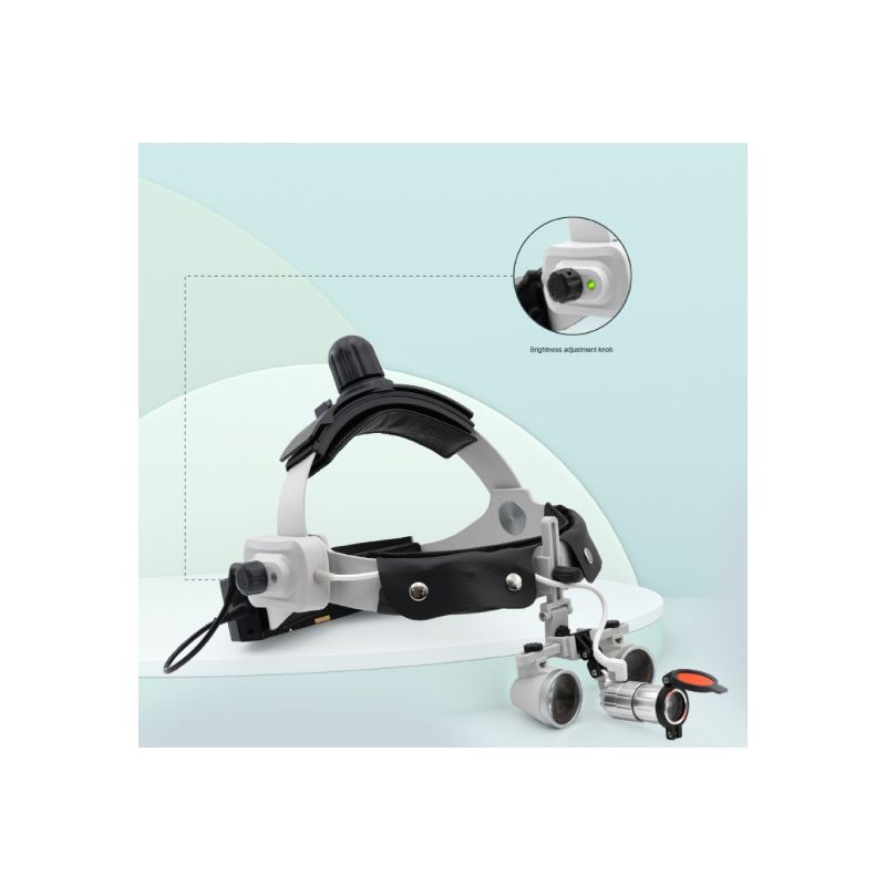 Sursa de lumina HL8100 cu baterie cordless si suport capelina