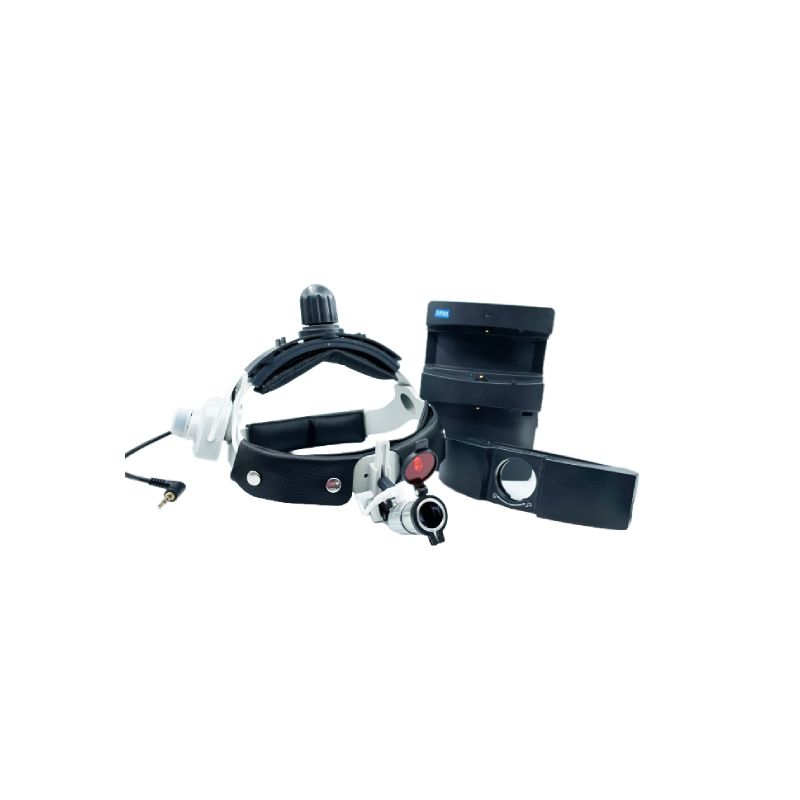 Sursa de lumina HL8100 cu baterie cordless si suport capelina