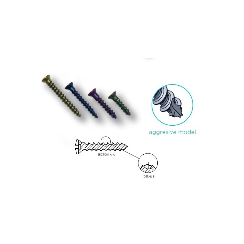 Surub fixare placuta titan 10.8mm