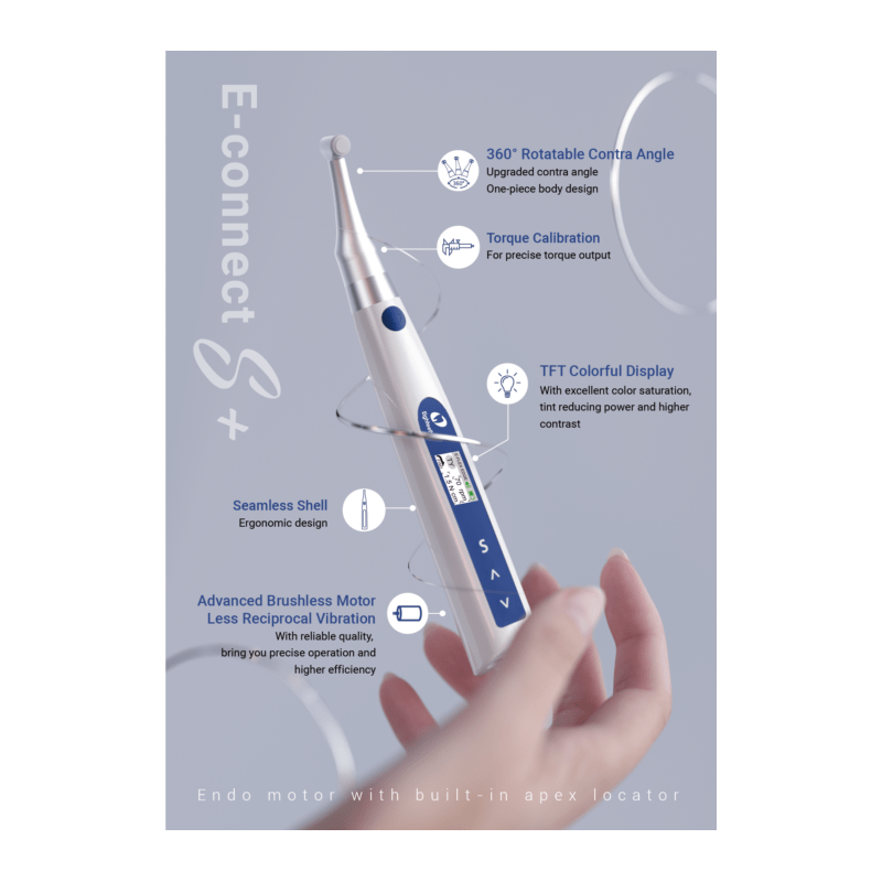 Motor endo universal cu sistem Reciproc E-Connect S+ CADOU 5 seturi ACE E-FLEX GOLD