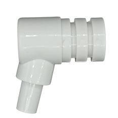 Cupla Plastic 90° Furtun Aspiratie - 1 Iesire Runyes