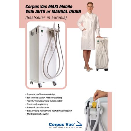 Aspirator chirurgical mobil Corpus Maxi evacuare automata