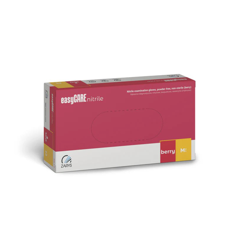 Manusi nitril easyCare Berry 100 buc