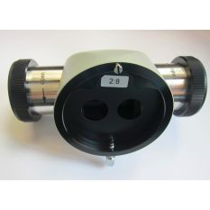 Dublu beam splitter cu extender pentru microscop