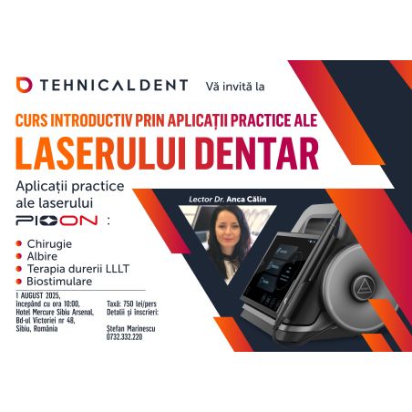 1 august 2025 Sibiu APLICAȚII PRACTICE ALE LASERULUI DENTAR 1 august 2025 Sibiu APLICAȚII PRACTICE ALE LASERULUI DENTAR