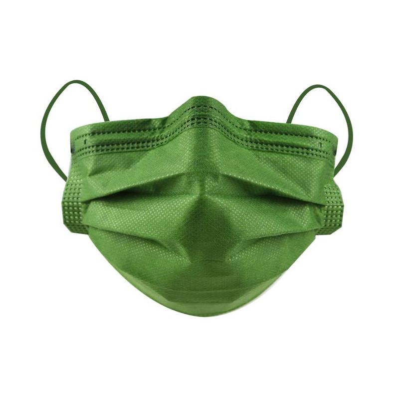 Masti colorate 4 straturi 4 pliuri 50 buc Verde Lime