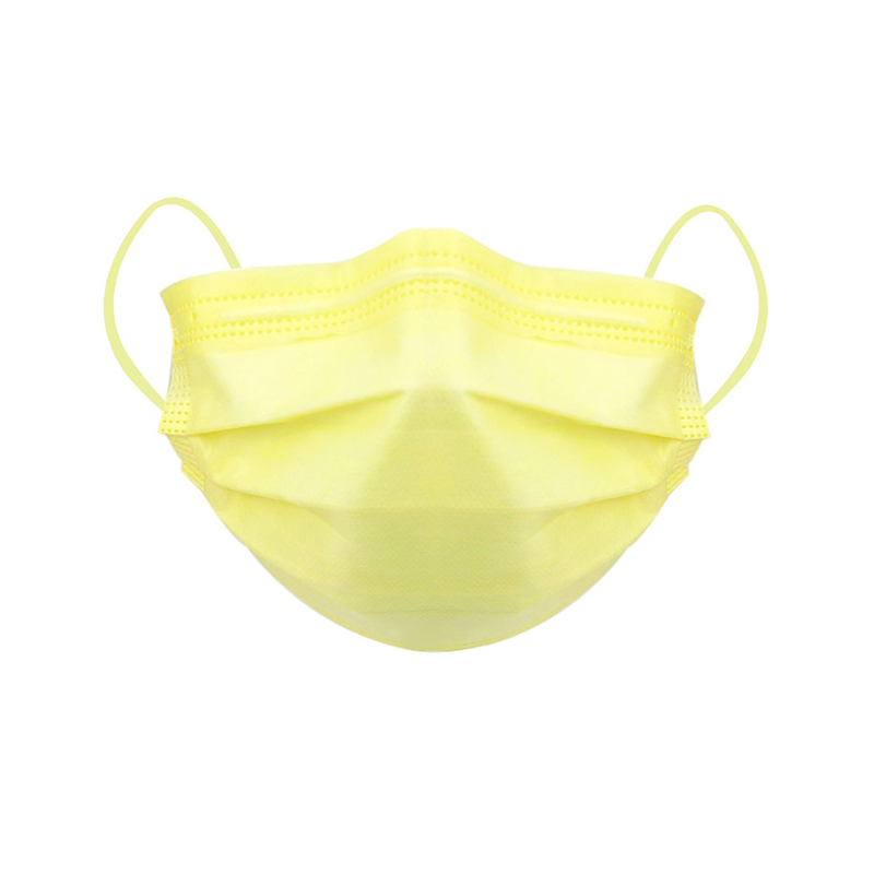 Masti colorate 4 straturi 4 pliuri 50 buc Verde Lime