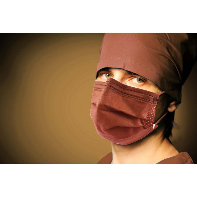 Masti colorate 4 straturi 4 pliuri 50 buc Verde Lime