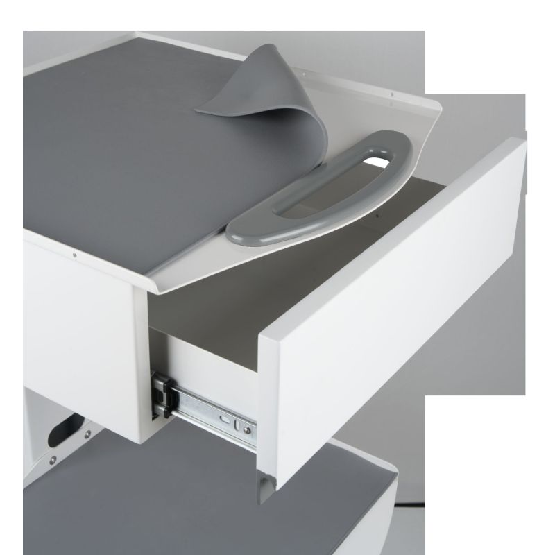 Cart mobil cu 1 sertar si doua polite HCS-01