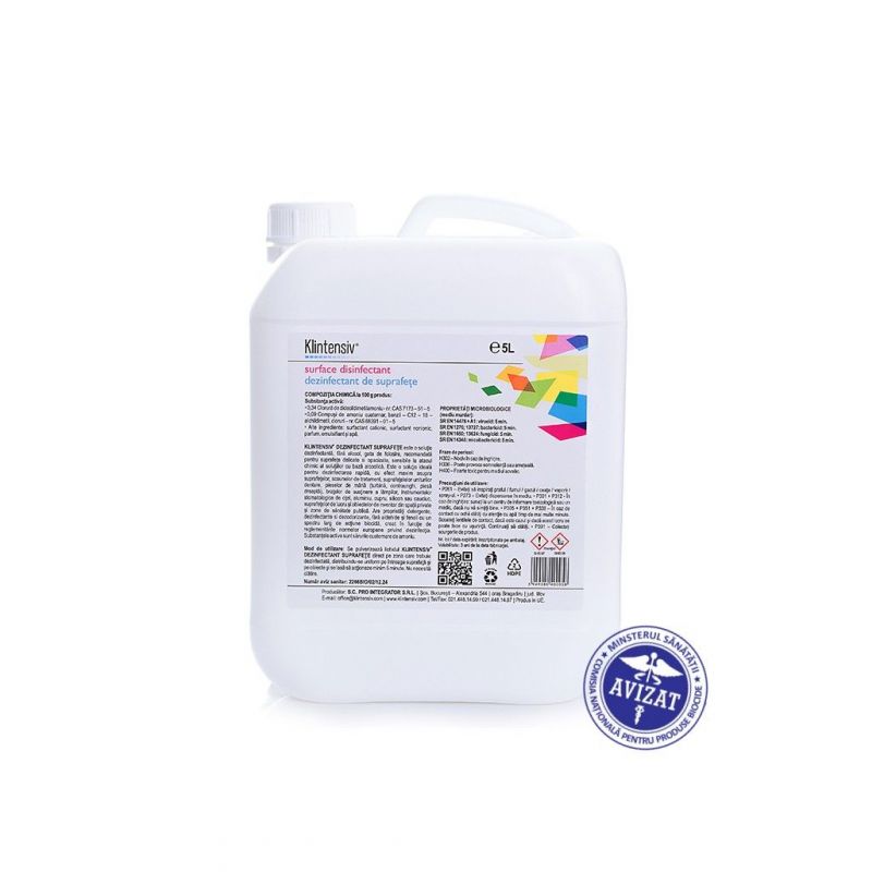Dezinfectant Biocid de suprafete Klintensiv 5 L