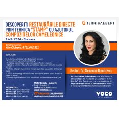 9 mai 2026 Suceava RESTAURARI DIRECTE PRIN TEHNICA STAMP CU AJUTORUL COMPOZITELOR CAMELEONICE