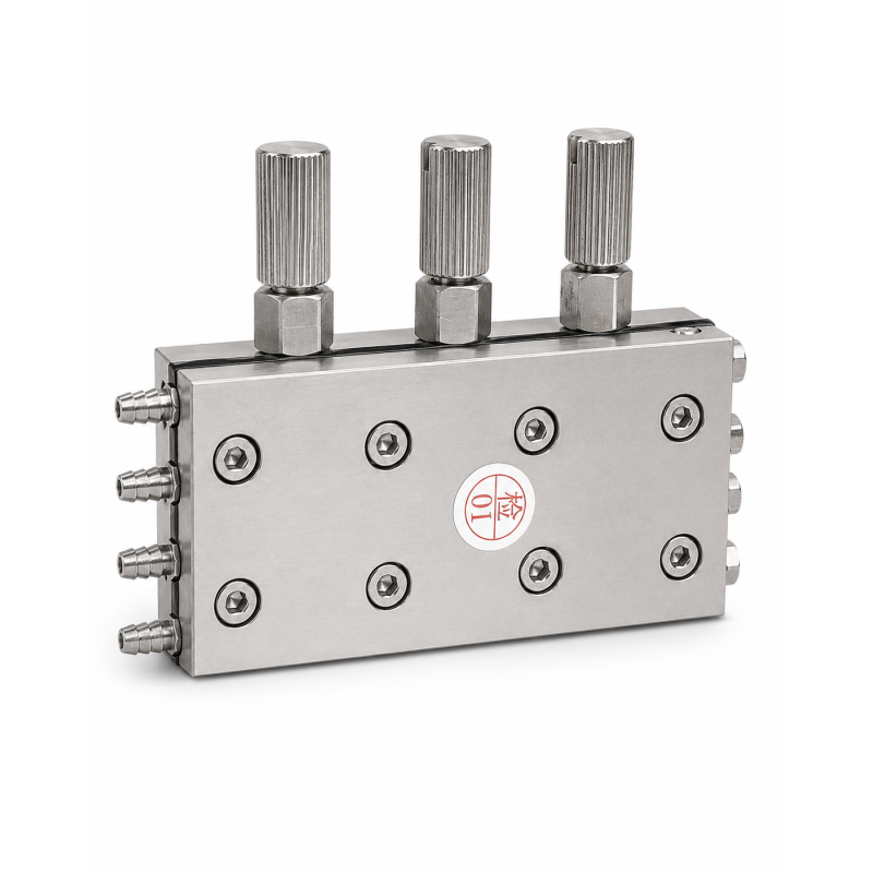 Bloc distributie pentru unit dentar cu 3 reglaje