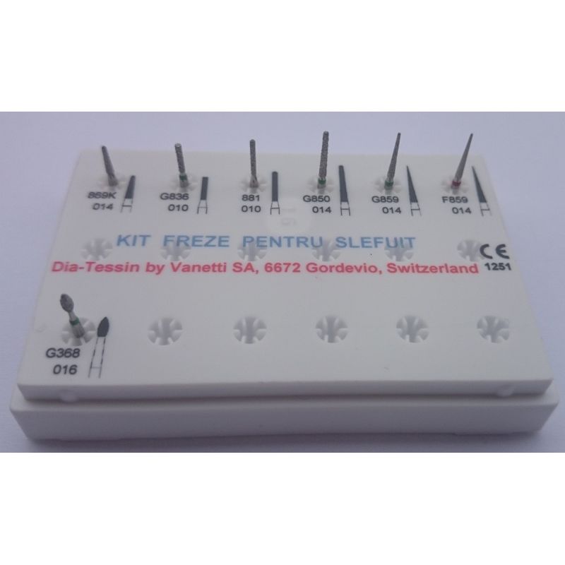Kit freze pentru slefuit